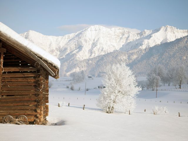 Die Stille und Ruhe genießen beim Winterwandern od